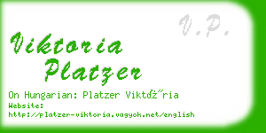 viktoria platzer business card